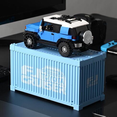 مجموعة بناء سيارة تويوتا FJ40 لاند كروزر مع حاوية عرض، مرخصة رسميًا من تويوتا، متوافقة مع سيارات بناء أبطال السرعة، ألعاب للبالغين والأطفال من سن 8 إلى 16 عامًا (622 قطعة) in Saudi Arabia