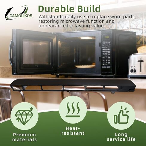 شبكة تهوية الميكروويف WB34X25406 تناسب استبدال شبكة التهوية العلوية GE WB34X25406 4465386 AP6040821 PS11774030 EAP11774030 (قطعتان أسودتان) in Kuwait