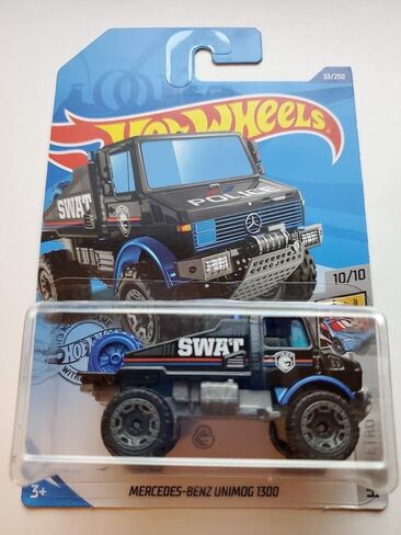 Hot Wheels 2020 Treasure Hunt Hw Metro Mercedes-Benz Unimog 1300, 33/250 Black in Saudi Arabia