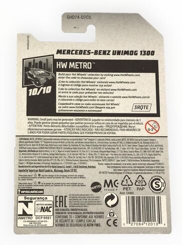 Hot Wheels 2020 Treasure Hunt Hw Metro Mercedes-Benz Unimog 1300, 33/250 Black in Saudi Arabia