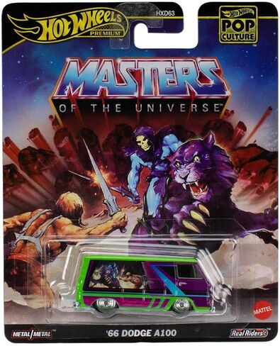 Hot Wheels Premium POP Culture Masters of The Universe '66 Dodge A100 Die Cast Car, 1:64 Scale Model in Saudi Arabia