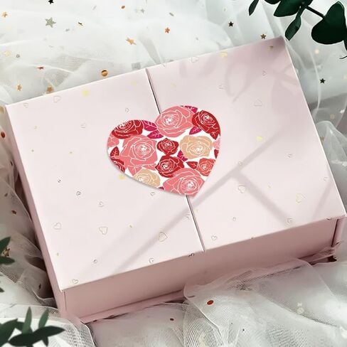 1 Roll Glitter Heart Stickers, 2.54cm Self-Adhesive Love Labels for Valentine's Day, Mother's Day,Christmas, Wedding, Gift Wrapping and Envelope Decoration​, 1000pcs in Saudi Arabia