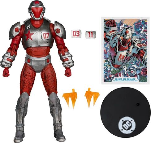 McFarlane Toys- DC Multiverse Rocket Red Brigade (Justice League: Generation Lost) 7in Action Figure in Saudi Arabia