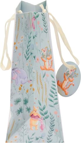 حقيبة هدايا متوسطة الحجم من ديزني ويني ذا بوه من UK Greetings له/لها/لصديقك - لأعياد الميلاد وشكرًا لك والمناسبات الأخرى - تصميم Pooh & Eeyore in Kuwait