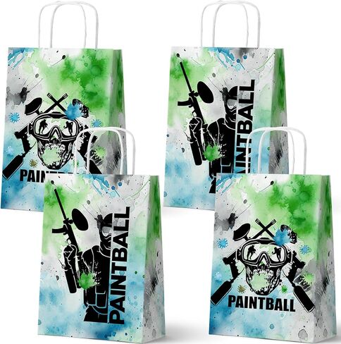 مجموعة من 24 حقيبة هدايا لحفلات التزلج من Outego، حقائب جيدة للتزلج على الجليد بمقابض، حقائب هدايا لحفلات التزلج على الجليد، لوازم حفلات أعياد الميلاد للتزلج على الجليد in Kuwait