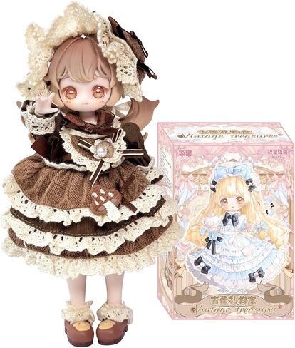 Vintage Treasures Series 7 Inches BJD Blind Box 1PC (1 of 10 Possible Styles ) Cute Dressing-up Dolls Collectible Figures Birthday Gifts in Saudi Arabia