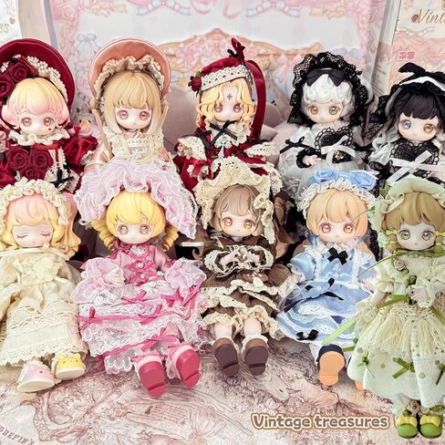 Vintage Treasures Series 7 Inches BJD Blind Box 1PC (1 of 10 Possible Styles ) Cute Dressing-up Dolls Collectible Figures Birthday Gifts in Saudi Arabia