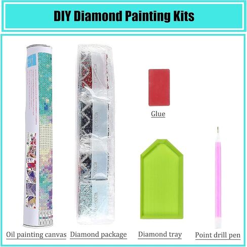 Diamond Art Painting Hawaiian Pineapples Tropical Palm Leaves Flowers in Jungle（1） Kit for Adults Diamond Art Painting by Number Kits Gem Art Wall Home Decor(Canvas 11.8 x15.8inch) in Saudi Arabia