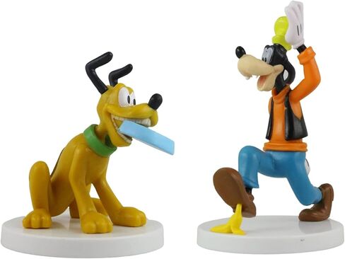 Toptoys2u Bargain Bundles Mickey and Friends 3D Figures - Highly Detailed Collectible Miniature Figures Perfect for Cake Toppers - (Complete Set of 12) in Saudi Arabia