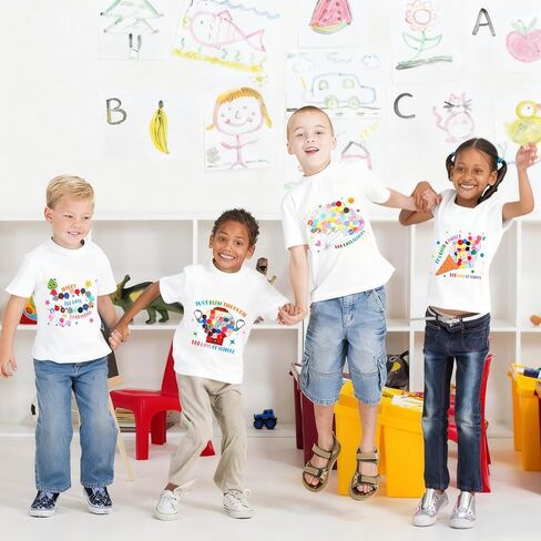 Suncalla 12 مجموعة DIY 100th Day of School حديد على مجموعة الشارات الحرفية مع بقع أزرار آلة الآيس كريم كاتربيلر تي شيرت ملصقات منقطة للأطفال DIY الفن المدرسة نشاط اللوازم الإبداعية in Saudi Arabia