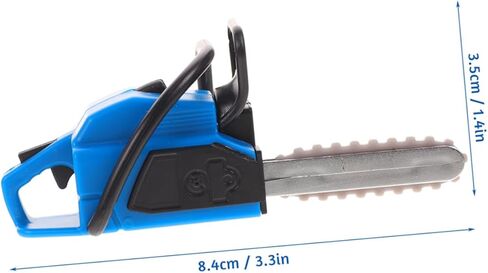 2pcs Miniature Chainsaw Model for Dollhouse Decor Tiny Gardening Tool Prop for Mini Realistic Design Use Holidays and Birthdays in Saudi Arabia