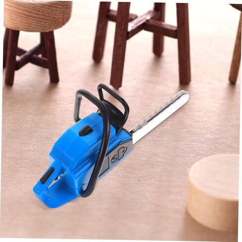 2pcs Miniature Chainsaw Model for Dollhouse Decor Tiny Gardening Tool Prop for Mini Realistic Design Use Holidays and Birthdays in Saudi Arabia