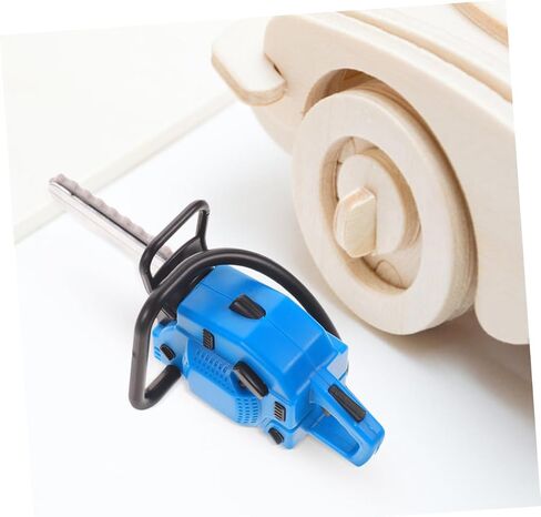 2pcs Miniature Chainsaw Model for Dollhouse Decor Tiny Gardening Tool Prop for Mini Realistic Design Use Holidays and Birthdays in Saudi Arabia