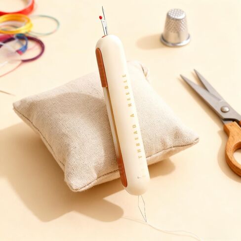 2-in-1 Needle Threader & Seam Ripper, Multifunctional Sewing Accessory for Hand Sewing, Easy Threading & Secure Stitch Remover(Grey) in Saudi Arabia