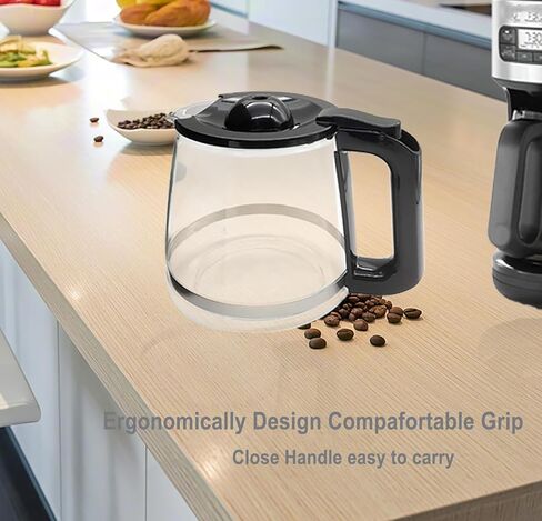 12-Cup Coffee Maker Pot Replacement Compatible For Mr. Coffee Coffee Maker Models RF, LM, PC, SC Series BVMC-RF300, BVMC-MSX23-NLY, BVMC-MMX23,BVMC-SC12BL1-2,BVMC-PL12BL1-NP,BVMC-EM100 Series in Saudi Arabia