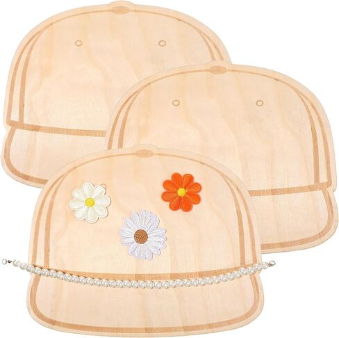 3Pcs Truck Hat Template Palette Wood Baseball Cap Templates Personalized Hat Patches Tool Truck Cap Design Accessories Supplies DIY Patches in Kuwait