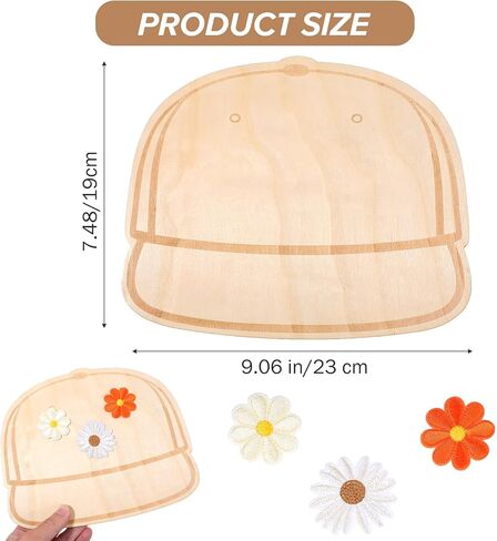 3Pcs Truck Hat Template Palette Wood Baseball Cap Templates Personalized Hat Patches Tool Truck Cap Design Accessories Supplies DIY Patches in Kuwait