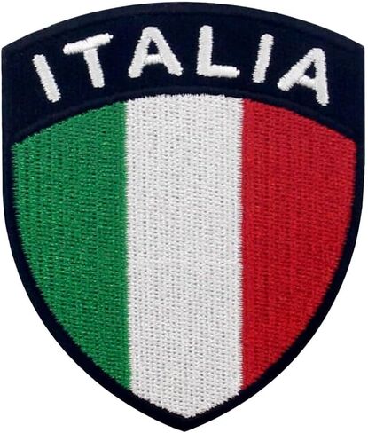 Italy Shield Flag Patch Embroidered Applique Iron On Sew On Italian National Emblem in Saudi Arabia