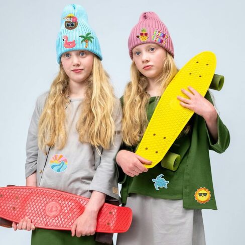 9PCS Hawaii Summer Iron on Patches, Cartoon Cute Turtle Coconut Sun Embroidered Repair Patches for Clothes, Custom Swan Applique for Hats, Jeans, Jackets, Bags, Backpacks, Dress, Shoes in Kuwait