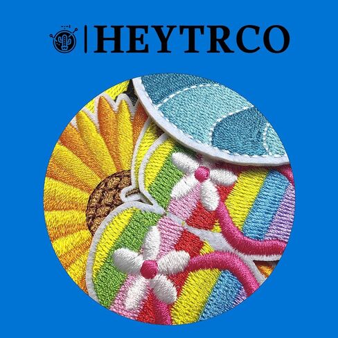 9PCS Hawaii Summer Iron on Patches, Cartoon Cute Turtle Coconut Sun Embroidered Repair Patches for Clothes, Custom Swan Applique for Hats, Jeans, Jackets, Bags, Backpacks, Dress, Shoes in Kuwait