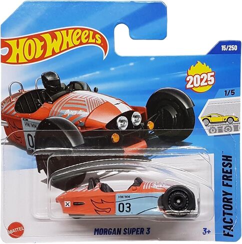 Hot Wheels - Morgan Super 3 - Factory Fresh 1/5 - HYX48 - Short Card - Orange - Mattel 2025-1:64 in Saudi Arabia