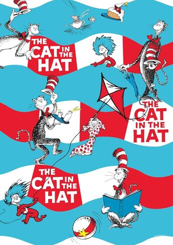 Buffalo Games - Dr. Seuss Enterprises - The Cat in The Hat Stripes - Jigsaw Puzzle for Adults - Challenging Puzzle Perfect for Game Nights - Finished Size is 21.25 x 15.00 in Saudi Arabia