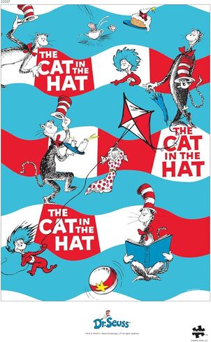 Buffalo Games - Dr. Seuss Enterprises - The Cat in The Hat Stripes - Jigsaw Puzzle for Adults - Challenging Puzzle Perfect for Game Nights - Finished Size is 21.25 x 15.00 in Saudi Arabia
