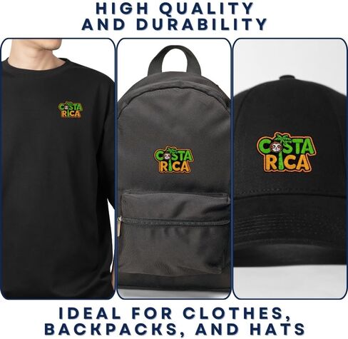 Sloth Adventure Costa Rica Patch – 2.1 inches, Cool Costa Rica Souvenir Patch – Iron On/Sew On Embroidered Travel Patches for Backpacks in Saudi Arabia