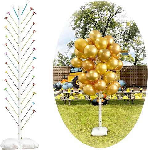 Balloon Arch Stand Kit, Bendable Half Arch Balloon Stand with Filling Water Base, 8.2Ft&5Ft Balloons Stands for Floor Suitable for Wedding Baby Shower Birthday Party Supplies Decorations in Saudi Arabia