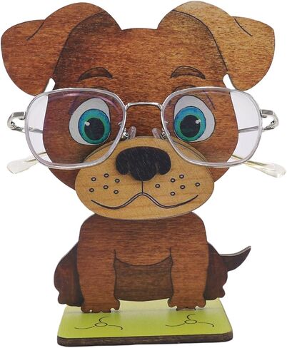 AIBEARTY Wooden Animal Glasses Holder Cute Animal Eyeglass Display Stand Rack Home Office Desktop Decoration Gift for Kids in Saudi Arabia