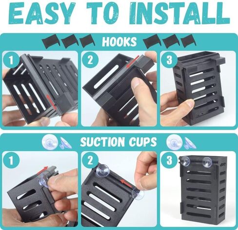 1 Set Aquarium Decor Tank,Plants Storage Rack with Hooks Landscaping Basin Holder Fish & Aquatic Pets Accessories(Style 2) in Saudi Arabia