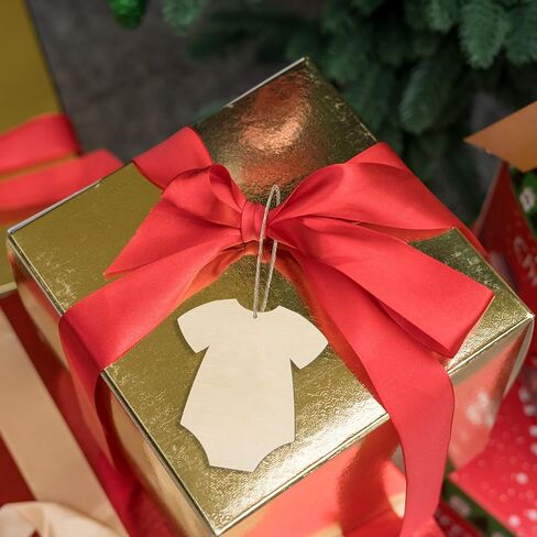 Onesie Wooden Clothing Shape Wood Blank with Twines Art Unfinished Ornaments for Baby Nursery Baby Shower Door Hanger Christmas Wedding Birthday Party Valentine's Day Decoration 20 Pcs in Saudi Arabia