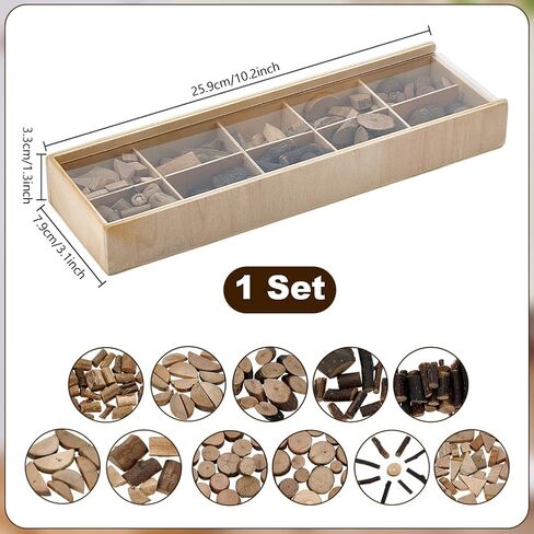 PH PandaHall Wooden Unfinished Craft Kits, Natural Wood Slices Loose Parts Play Materials Art Supplies for DIY Painting Building Sorting Activities Projects in Saudi Arabia