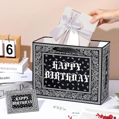 Cholo Birthday Gift Bags Lowrider Party Favors Bag with Card Tissue Papers Black Bandana Wrapping Paper Bag for Adults Teens Early 2000s Old School Western Gangsta Theme Birthday Party Favors in Saudi Arabia