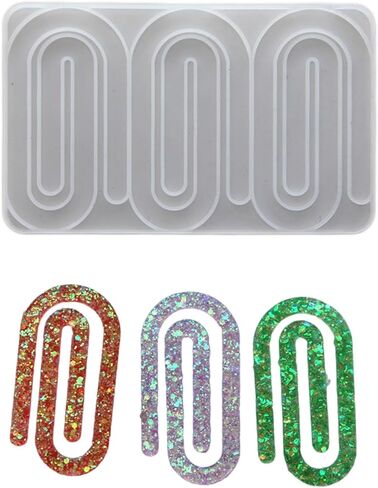 Silicone Pendant Mold Earring Molds Paper Clip Shape Jewelry Molds Silicone Texture Present for Jewelry Enthusiasts in Saudi Arabia