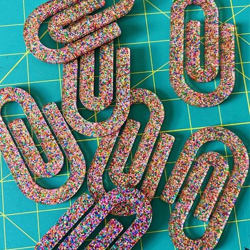 Silicone Pendant Mold Earring Molds Paper Clip Shape Jewelry Molds Silicone Texture Present for Jewelry Enthusiasts in Saudi Arabia