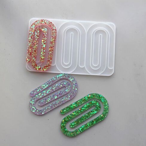 Silicone Pendant Mold Earring Molds Paper Clip Shape Jewelry Molds Silicone Texture Present for Jewelry Enthusiasts in Saudi Arabia