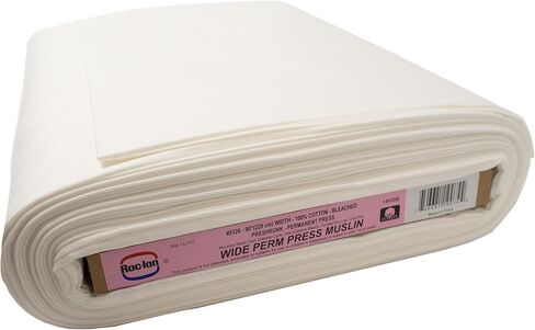 ROC-lon 90" 100% Cotton Bleached Permanent Press, Cut by Yard, White in Saudi Arabia