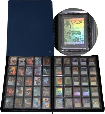 25-Pocket Top loader Binder, Holds 1000 Top loaders, Top Loader Card Binder Album for 3″×4″ Top Loaders – Black in Saudi Arabia