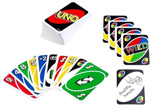 Mattel UNO Expansion Decks Set - 3 Pc Bundle with All Wild, Flip, and No Mercy UNO Decks for Kids Plus Bookmark, More | Card Games for Kids, Family Game Night in Saudi Arabia