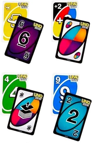 Mattel UNO Expansion Decks Set - 3 Pc Bundle with All Wild, Flip, and No Mercy UNO Decks for Kids Plus Bookmark, More | Card Games for Kids, Family Game Night in Saudi Arabia