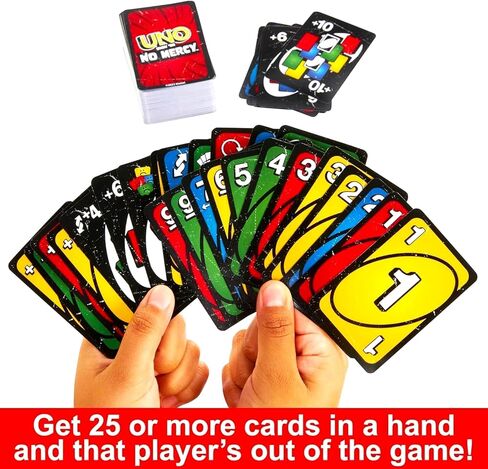 Mattel UNO Expansion Decks Set - 3 Pc Bundle with All Wild, Flip, and No Mercy UNO Decks for Kids Plus Bookmark, More | Card Games for Kids, Family Game Night in Saudi Arabia