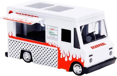 DIECAST Toys CAR JADA 1:32 W/B - Metals - Marvel - Deadpool Taco Truck White 99800-MJ in Saudi Arabia