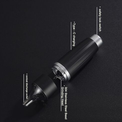 مطحنة أعشاب كهربائية قابلة لإعادة الشحن عبر USB، مطحنة توابل أوتوماتيكية، طحن متكاملة (وردي) in Kuwait