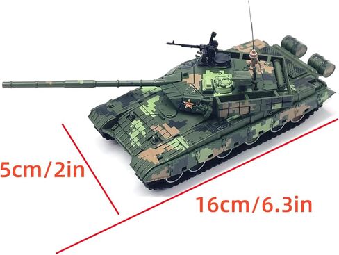 1/72 نموذج مركبة دبابة مصبوبة من سبيكة لجيش التحرير الشعبي الصيني ZTZ-99 دبابة قتال رئيسية نموذج هواية مصغر in Kuwait