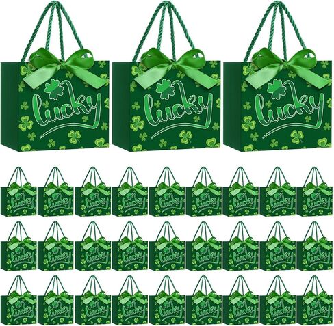 Moinchore 30 Pcs Vintage Wildflower Paper Gift Bags Bulk 5.5 x 4.7 x 2.5'' Mini Flower Plant Favor Bags with Handles Bow Ribbon Wrap for Spring Summer Birthday Home Wedding Party Supplies in Saudi Arabia