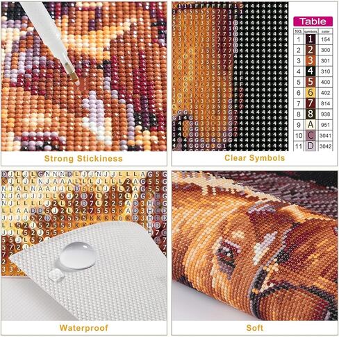 MXJSUA DIY 5D Diamond Painting Kits for Adults, Ducks Diamond Art Painting Full Drill Crystal Rhinestone Embroidery Craft Kits for Home Wall Decor Gifts, 12x16inch in Saudi Arabia