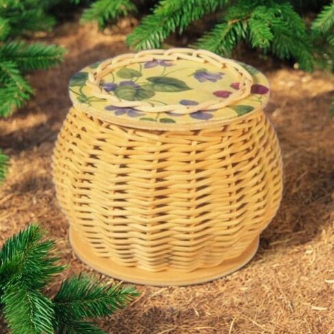 DIY Basket Weaving Kit with Lid – Complete Rattan Craft Set for Teens and Adults – Handmade Lidded Basket Making Supplies with Step-by-Step Instructions in Saudi Arabia