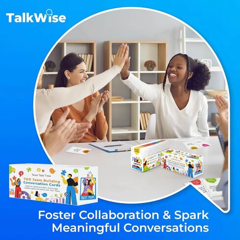 700 Team Building Conversation Cards for Coworkers, Fun Team Building Games for Work, Communication Cards for Deeper Connections, Ice Breaker Question Cards for Work to Get to Know Your Colleagues in Saudi Arabia