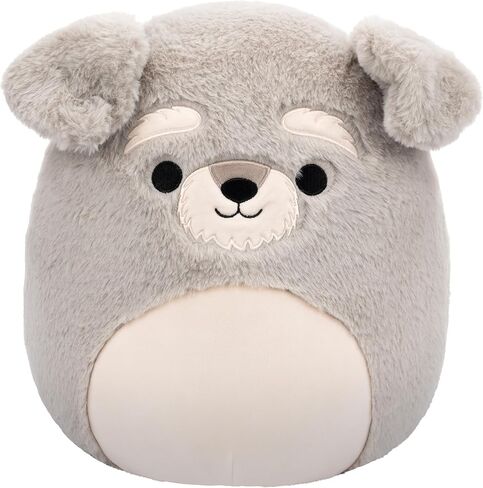 Squishmallows FuzzAMallows Plush Toy Shaun the Schnauzer Dog 30 cm - Rare Exclusive Original 2024 in Saudi Arabia